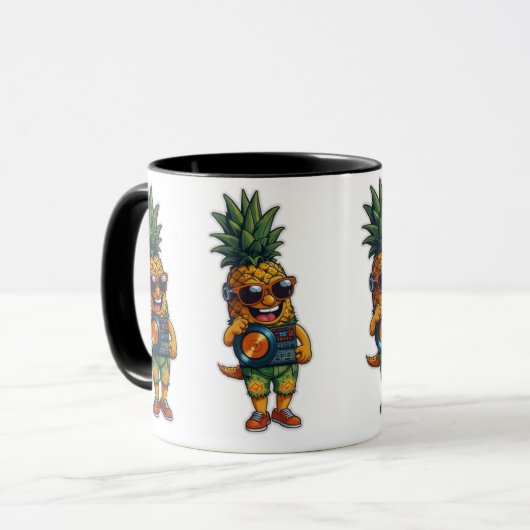 Cheerful Pineapple Mok (Voorkant links)