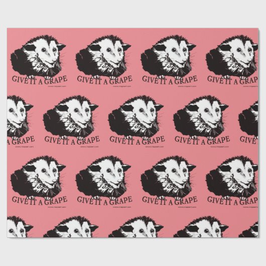 Cheerful Possum Wrapping Paper Cadeaupapier (Vlak)