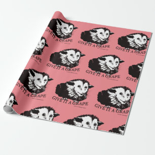 Cheerful Possum Wrapping Paper Cadeaupapier