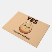 Cheerful Potato Affirmation / Afirmação da Batata  Deurmat (Schuin)