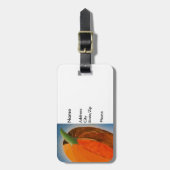 Cheerful Pumpkin Bagagelabel (Voorkant verticaal)