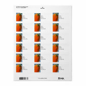 Cheerful Pumpkin Etiket (Full Sheet)
