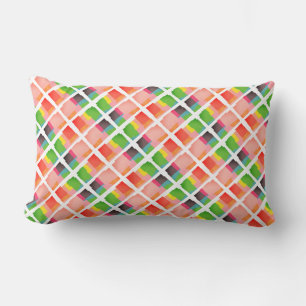 Cheerful Red Pink Yellow Green Oranje Salmon Coral Kussen