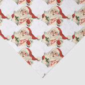 Cheerful Retro Santa Claus Tissuepapier (Detail)