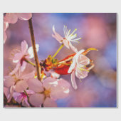 Cheerful Sakura Flowers Cadeaupapier (Vlak)