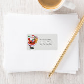 Cheerful Santa  Address Label (Insitu)