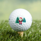 Cheerful Santa Claus Golfballen (Insitu Shirt)