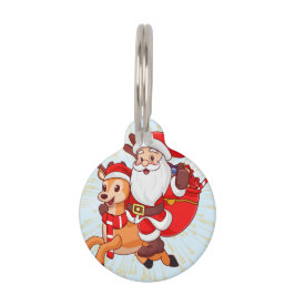 Cheerful Santa Claus – Perfect Christmas G Huisdierpenning