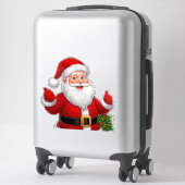 Cheerful Santa Claus Sticker (Koffer)