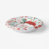 Cheerful Santa Face | kerstpapier Bowls Papieren Kommen (Gebogen)