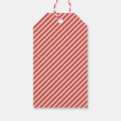 Cheerful Santa Face | Roze en rode kerstcadeautjes Cadeaulabel (Achterkant)