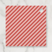 Cheerful Santa Face | Roze en rood | Van Santa Bedankjes Labels (Achterkant)