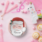 Cheerful Santa Face | Vrolijk kerstfeest Papieren Kommen (Feest)