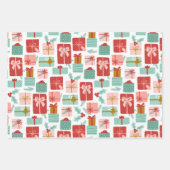 Cheerful Santa Holiday Inpakpapier Vel (Voorkant 2)