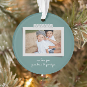 Cheerful Sentiments Snapshot Ornament