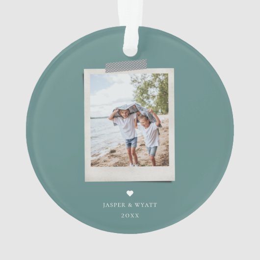 Cheerful Sentiments Snapshot Ornament (achterkant)