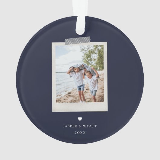 Cheerful Sentiments Snapshot Ornament (achterkant)