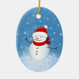 Cheerful Snowman Ornament