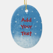 Cheerful Snowman Ornament (Achterkant)