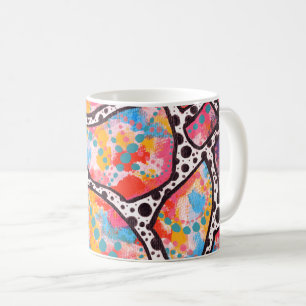Cheerful Spots, Stippen en funky Lines Koffiemok