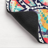 Cheerful Spots, Stippen en funky Lines Muismat (Hoek)