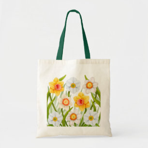 Cheerful Spring Daffodils Canvas tas