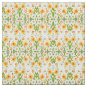 Cheerful Spring Daffodils Fabric Stof (Swatch)