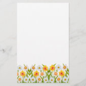Cheerful Spring Daffodils Stationery Briefpapier (Voorkant)