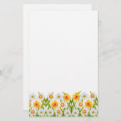 Cheerful Spring Daffodils Stationery Briefpapier (Voorkant / Achterkant)