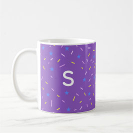 Cheerful Sprinkle Initial Mug Koffiemok