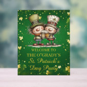 Cheerful St. Patrick’s Day Party Illustration Acryl Bord (Neutraal)