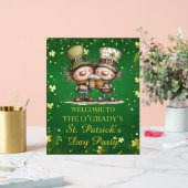 Cheerful St. Patrick’s Day Party Illustration Acryl Bord (Huwelijk)
