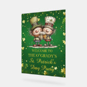 Cheerful St. Patrick’s Day Party Illustration Acryl Bord (Hoek)