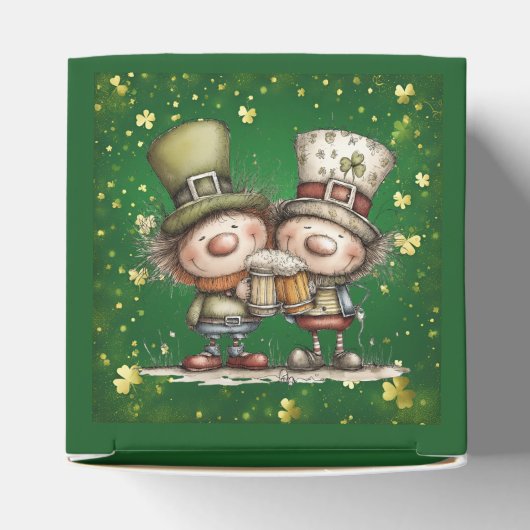 Cheerful St. Patrick’s Day Party Illustration Bedankdoosjes (Bovenkant)