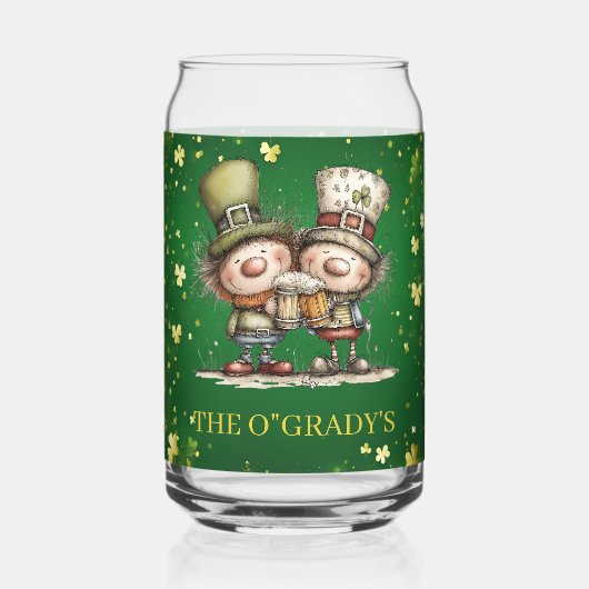 Cheerful St. Patrick’s Day Party Illustration Blikvorm Glas (Voorkant)