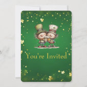 Cheerful St. Patrick’s Day Party Invitation Kaart (Achterkant)