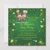 Cheerful St. Patrick’s Day Party Invitation  Kaart (Voorkant)