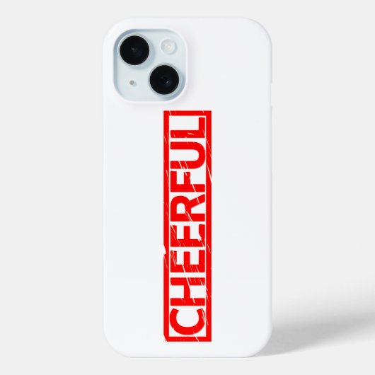 Cheerful Stamp Case-Mate iPhone Case (Achterkant)