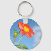 Cheerful Summer Strawberry Blossom , gepersonalise Sleutelhanger (Achterkant)