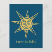 Cheerful Sun HAPPY BIRTHDAY CUSTOM Briefkaart (Voorkant)