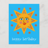 Cheerful Sun HAPPY BIRTHDAY CUSTOM Briefkaart (Voorkant)