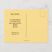 Cheerful Sunflower Dahlia krijgt snel Briefkaart (Achterkant)