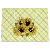 Cheerful Sunflower Gift Bag op Pset Groot Cadeauzakje (Voorkant)