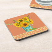 Cheerful Sunflower Onderzetters (Linkerzijde)