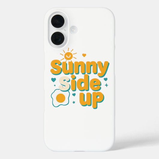 Cheerful "Sunny Side Up" with Egg and Sun Case-Mate iPhone Case (Achterkant)