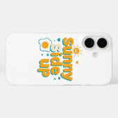 Cheerful "Sunny Side Up" with Egg and Sun Case-Mate iPhone Case (Achterkant (horizontaal))
