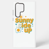 Cheerful "Sunny Side Up" with Egg and Sun Samsung Galaxy Hoesje (Achterkant)
