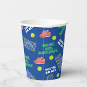 Cheerful Tennis Birthday Game Set For Kids Papieren Bekers (Rechts)