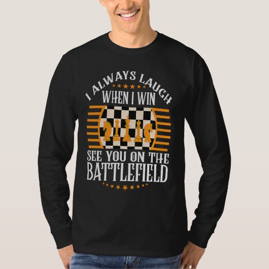 Cheerful Thoughts Of Smartness Of Chess Quote T-shirt (Voorkant)