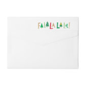 Cheerful Trees EDITABLE COLOR Kerstmis (Achterkant)